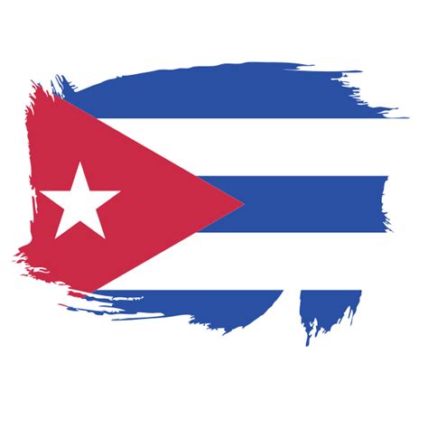 Cuba flag painted | Free SVG