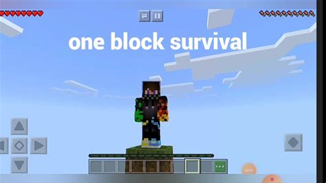 Pertama kali main minecraft mode one block survival - YouTube