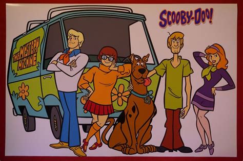 Details about Scooby Doo Mystery Machine Shaggy White Classic Cartoon Poster 24X36 NEW SDWC ...