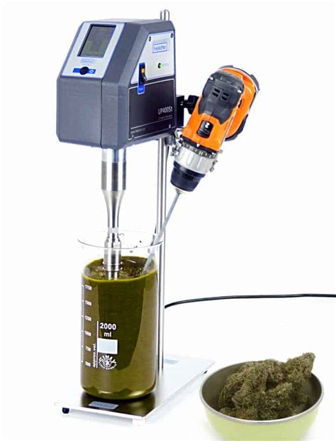 Cannabis Batch Extraction using Probe-Type Sonication - Hielscher ...