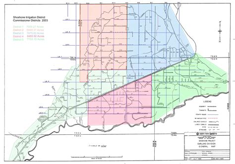 Shoshone Irrigation Detailed Commissioner District Map