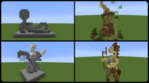 10+ Minecraft Statue Designs! (And How To Make One) | Doovi