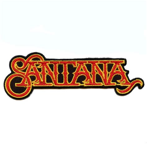 Santana Band Name Logo Patch Carlos Latin Rock Embroidered Iron On ...