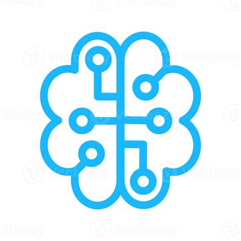 Brain icon design for Artificial intelligence technology theme 15151854 PNG