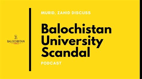 What's happening at Balochistan University - Balochistan Times