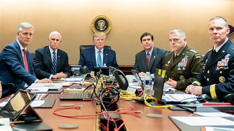 Situation Room photos out of Trump watching Abu Bakr al-Baghdadi raid