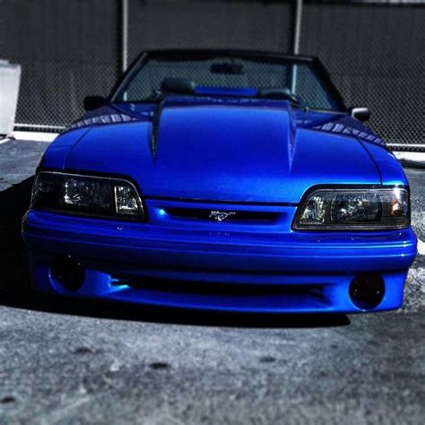 Fox Body Mustang GT Convertible | Fox body mustang, Blue mustang, Fox mustang