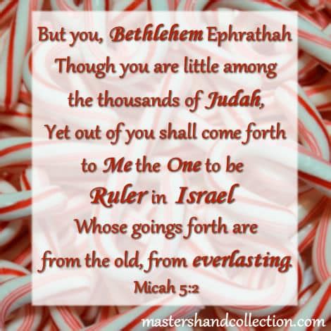 But You Bethlehem Ephrathah Micah 5:2 Devotional for Christmas - Master's Hand Collection