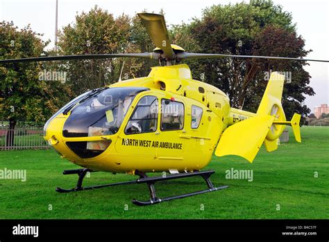 Yellow air ambulance helicopter hi-res stock photography and images - Alamy