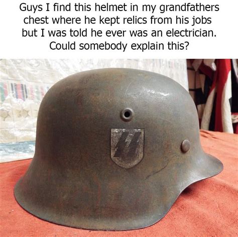 I have no idea how he got this helmet : dankmemes