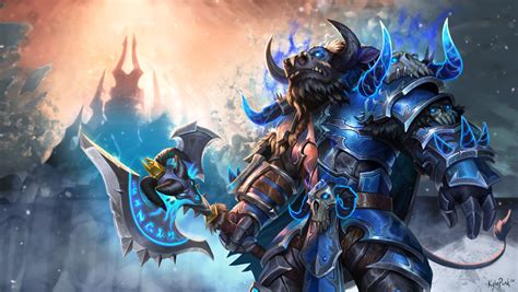 Tauren Deathknight Splashart Commission, Kyle "Punk Art" Herring on ArtStation at https://www ...