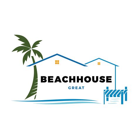 Beach House Icon Logo Design Template 46550388 Vector Art at Vecteezy