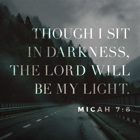 Micah 7:8 | Micah, Micah 7 8, Bible study verses