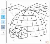 Igloo Coloring Page Free Printable sketch template