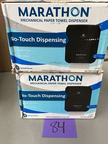 (2) MARATHON PAPER TOWEL DISPENSERS IN BOXES - Earl's Auction Company