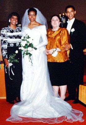 The Wedding Photograph of President Barack Obama and Michelle Obama