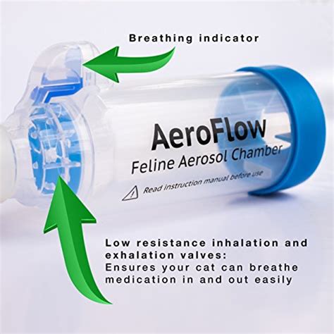 Cat Inhaler Feline Aerosol Chamber with Breathing Indicator - Spacer ...