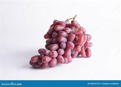 Red Grape Big Bunch on White Stock Photo - Image of white, ripe: 295035142