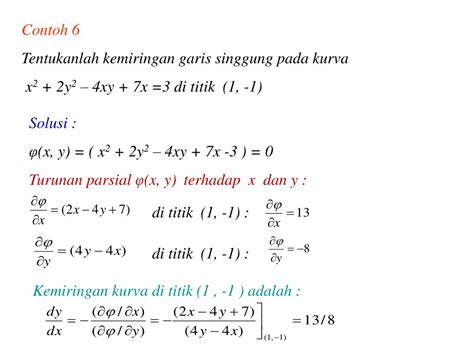 50 Contoh Soal Turunan Parsial | Hot Sex Picture