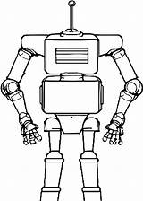 Robot Coloring Pages sketch template