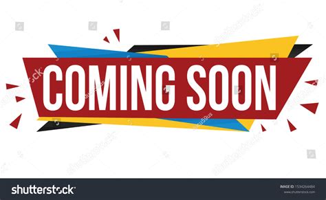 Coming Soon Banner Design On White 库存矢量图（免版税）1534264484 | Shutterstock