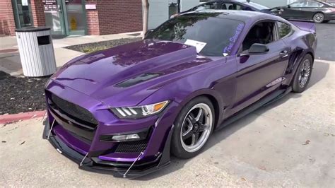 Spotted a Custom Purple 2015 Mustang GT at a Car Meet - YouTube