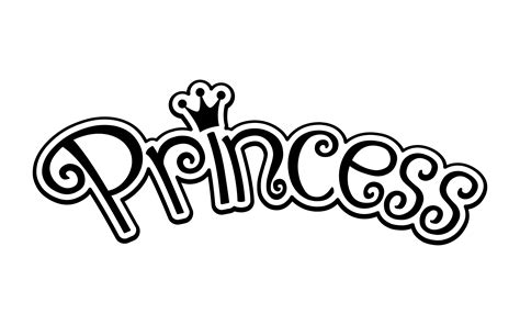 Princess Text SVG