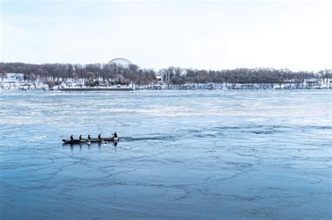 Premium Photo | Montreal old port - winter edition