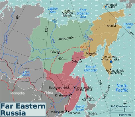 Russian Far East Regions Map - Mapsof.Net