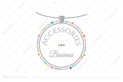 Necklace Accessories Business Logo