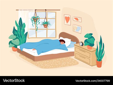 Sleeping woman cartoon adult girl resting Vector Image