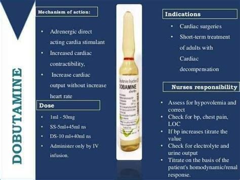 Dobutamine - MEDizzy