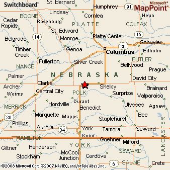 Osceola, Nebraska Area Map & More