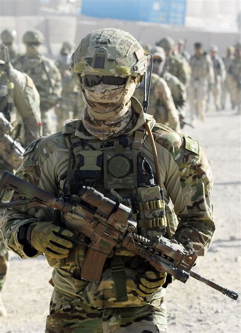 An Australian SASR operator prepares to depart MNB Tarin Kot to conduct operations in Uruzgan ...