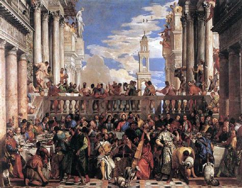 Veronese, 1562, Wedding at Cana, currently at the Louvre Museum, Paris | Download Scientific Diagram