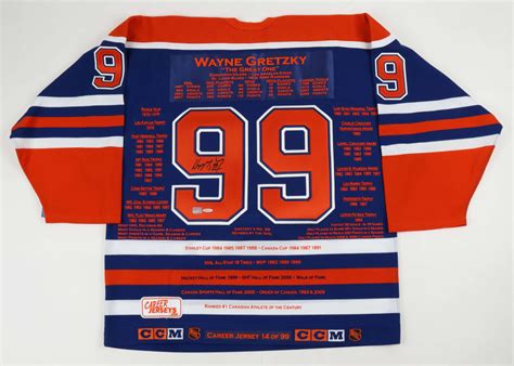 Wayne Gretzky Signed LE Oilers Career Stat Jersey (UDA) | Pristine Auction