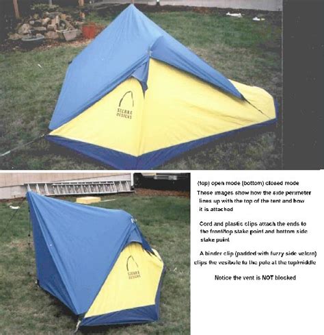 Make Your Own Lightweight Tent Vestibule