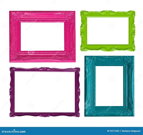 Colorful picture frames stock image. Image of frame, design - 9371455