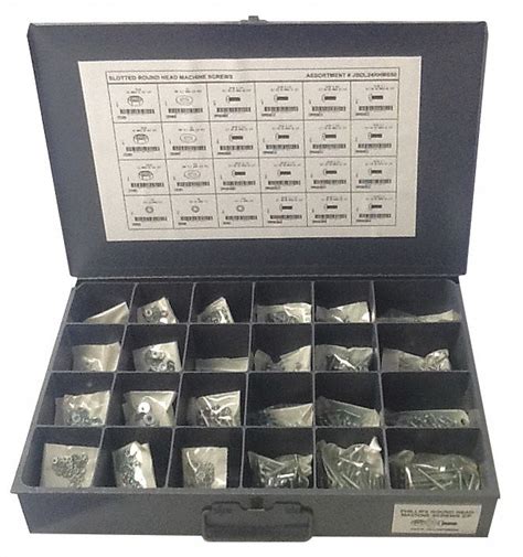 GRAINGER APPROVED Fastener Assortment, 1200 pcs, 1/4" to 2"L - 402K56|JBDL24RHMS50 - Grainger