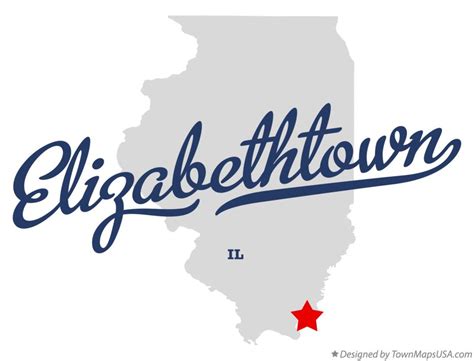 Map of Elizabethtown, IL, Illinois