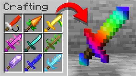 Minecraft but there are Custom Swords… - YouTube