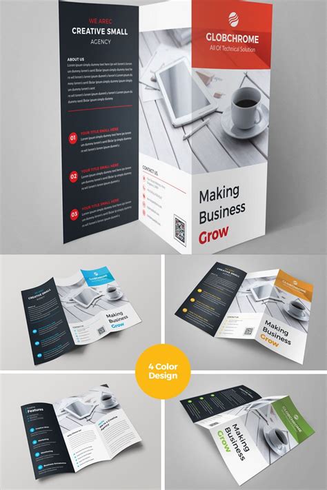 Square Trifold Brochure Template Corporate Identity Template for Zoo ...