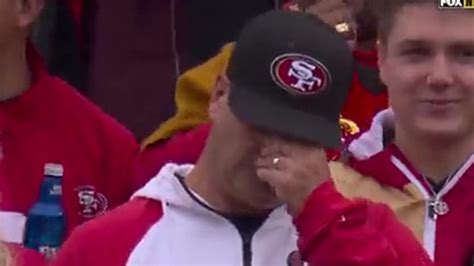 Brock Purdy's emotional dad wipes away tears after his son's dominant ...