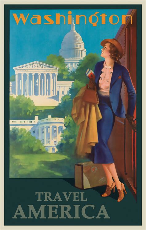 Washington DC Travel Poster Free Stock Photo - Public Domain Pictures