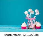 Blue Vanilla Cupcake Free Stock Photo - Public Domain Pictures