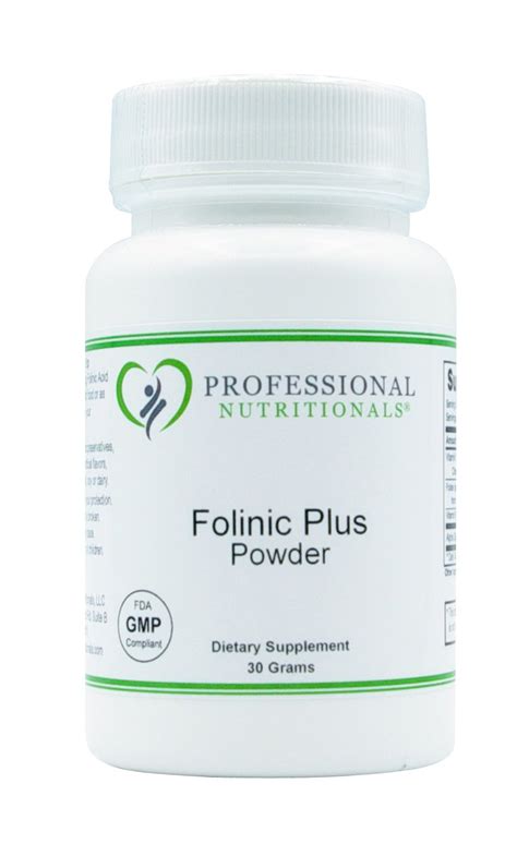 Folinic Plus Powder - Professional Nutritionals | Private Label Supplements with NO MINIMUM ORDER!