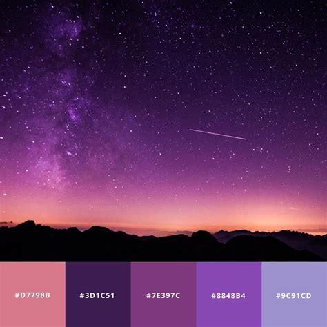 In love with this night sky color scheme #colorscheme #colorpalette #colorpsychology #graphicdes ...