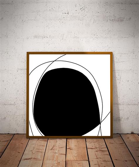 Black and white art abstract art art prints modern art | Etsy