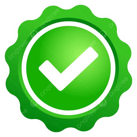 Approved Badge With Check Mark Symbol In Green Gradation Color Vector ...