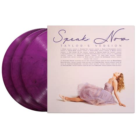 Speak Now (Taylor's Version) 3LP Orchid Marbled Vinyl – Taylor Swift ...